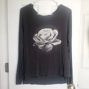 Gray Long sleeve blouse